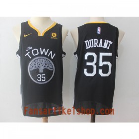 NBA Golden State Warriors Trikot Kevin Durant 35 Nike 2017-18 Schwarz Swingman - Herren